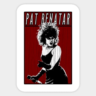 Vintage Retro Pat Benatar Sticker